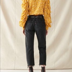 Urban Renewal Remade Frayed Cropped Levi’s Jean